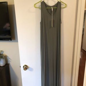 Zsupply maxi dress. Olive green